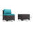 Wicker 4-Person Patio Conversation Sets With Cushions And Coffee Table-730566592