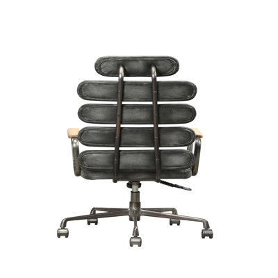 Chaise de bureau en cuir Grain