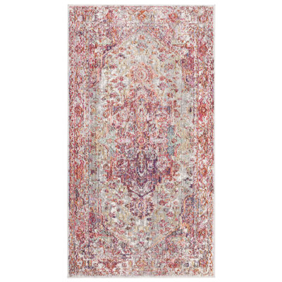 Tapis oriental gris / rouge Bettye