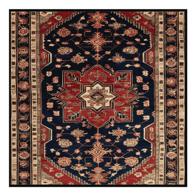 Machine Washable Turkish Brown Area Rug