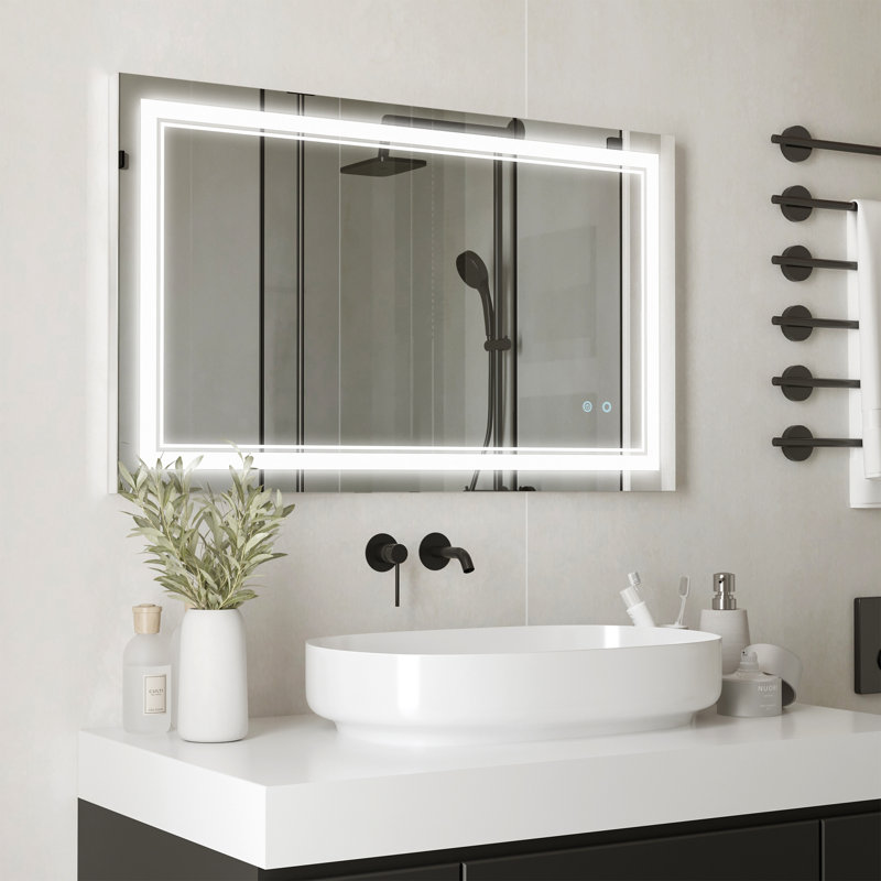 Miroir de salle de bain lumineux, 40 po x 24 po