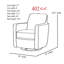 Fauteuil coulissant en coton Stitches