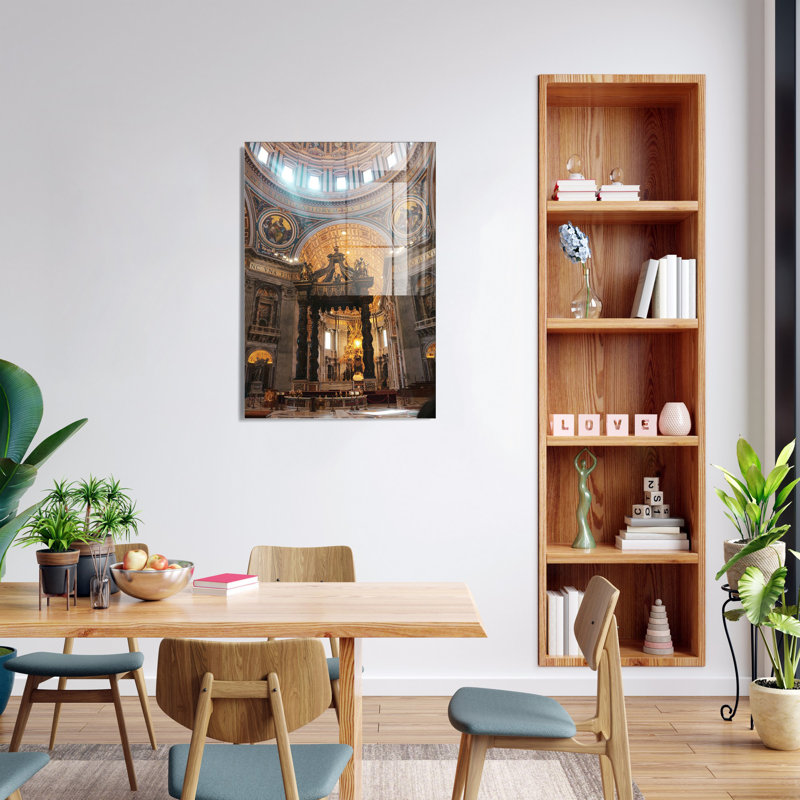 Superbe peinture murale en verre trempé 27,6 po x 39,4 po | 100% verre trempé, épaisseur: 0,16 pouce | Décoration élégante pour le salon ou le bureau, durable et facile à nettoyer, idée de cadeau parfaite