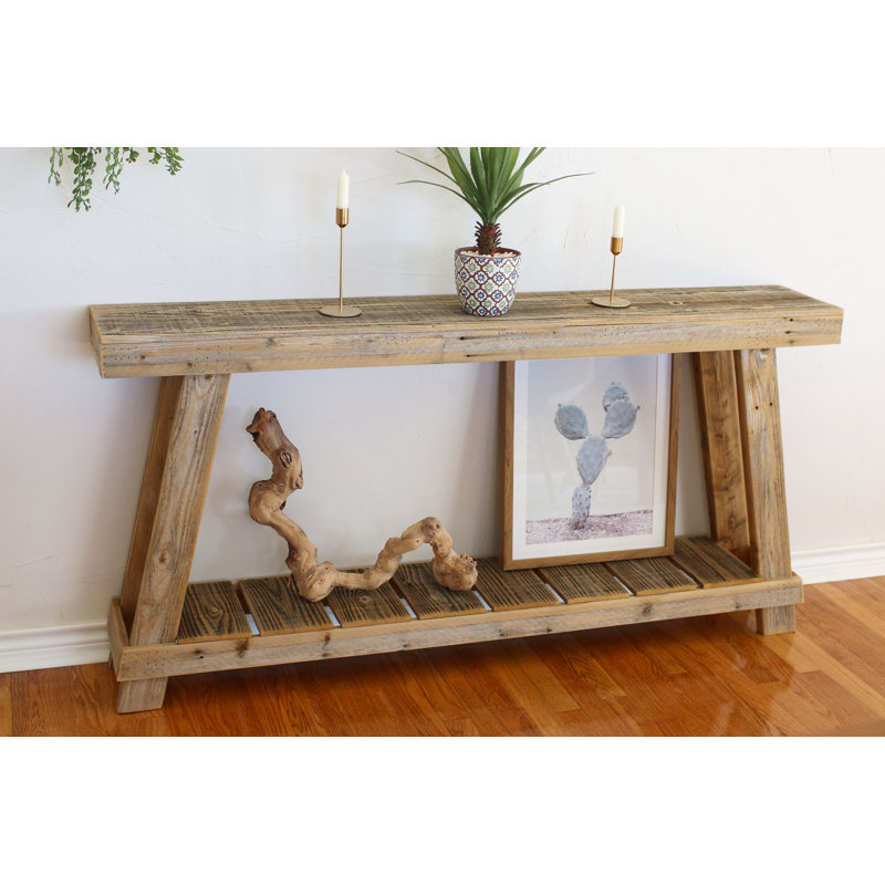 Natural Luxe A-frame Console Table