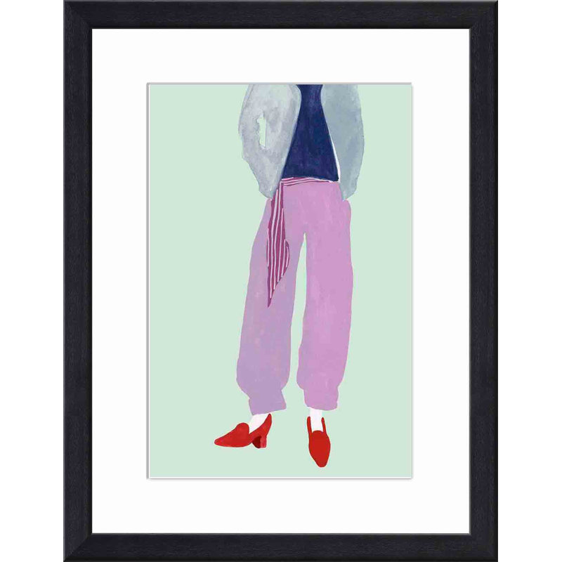 " Standing Figure I " by Melissa Wang, Black, 20"H x 20"W