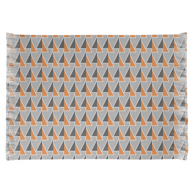 Tapis de zone gris/noir/orange shifted arrows