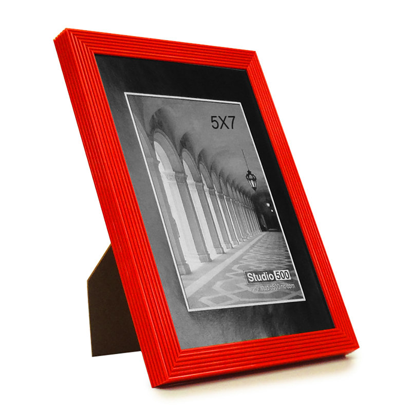 Matte Picture Frame, Red, 6" x 4"