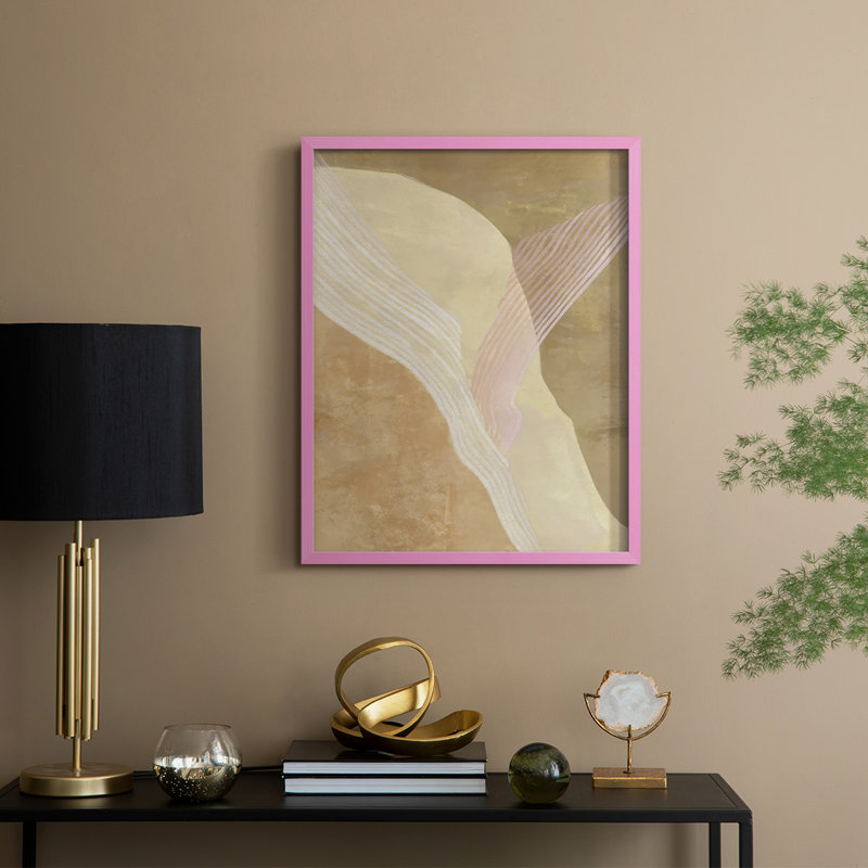 «Cradle I», reproduction encadrée - bois massif, H 11 po x l 9 po, Rose