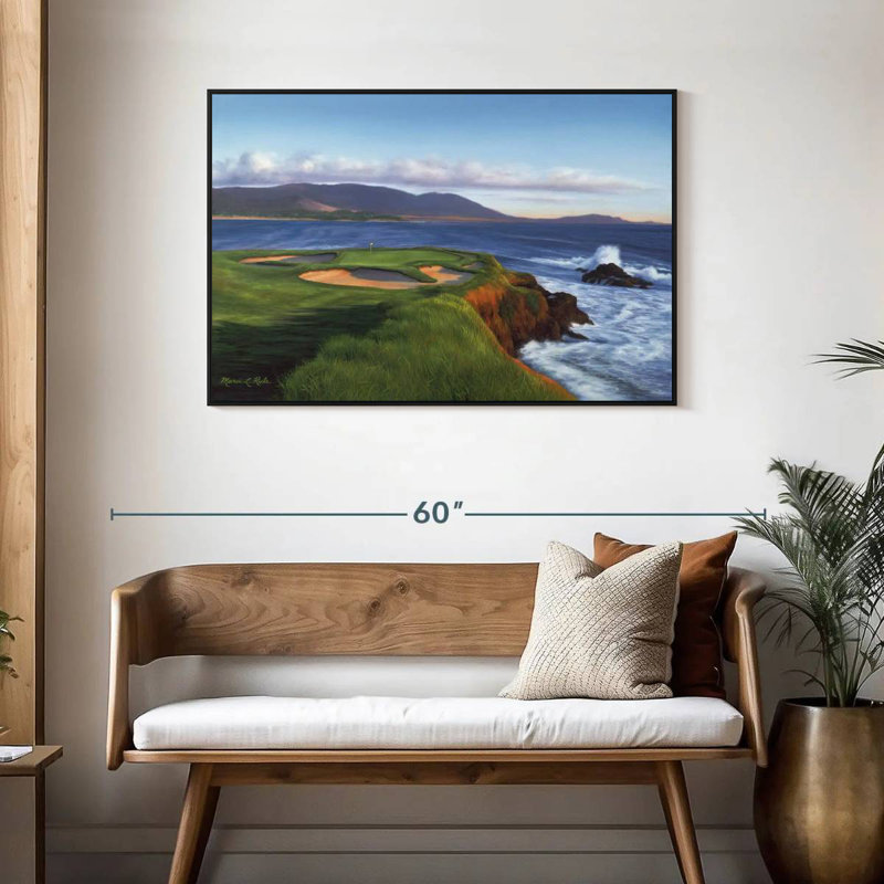 Sireci Pebble Beach 7th Hole, 29" H x 43" W