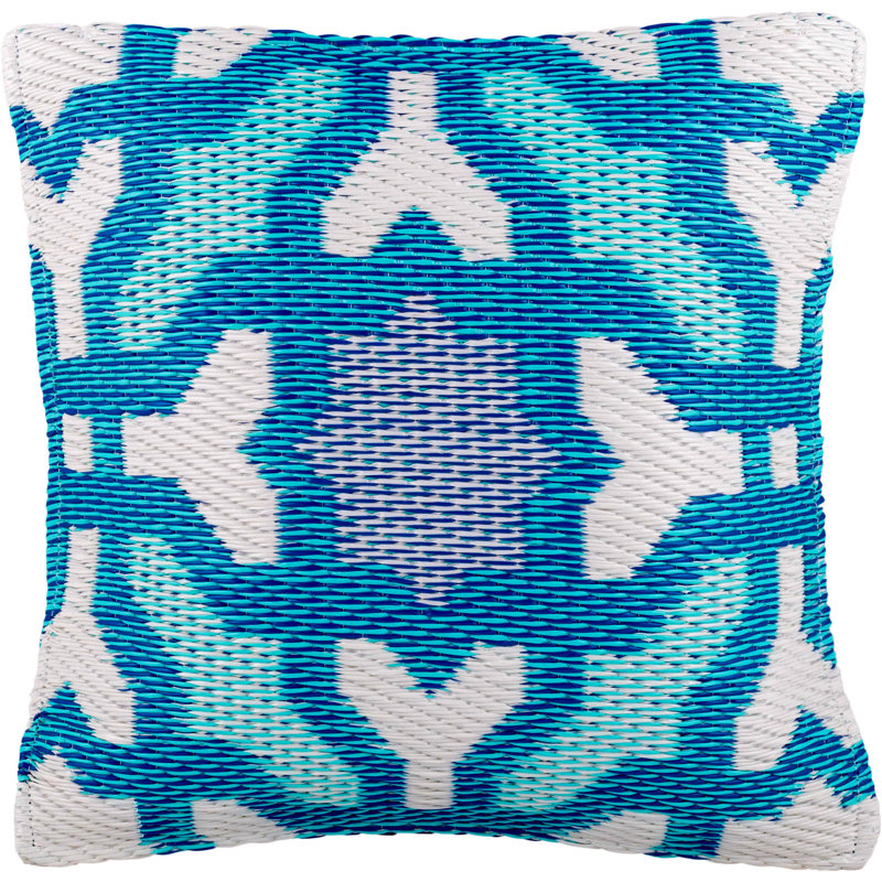 Lake Butter Geometric Square Cushion, 51 x 51cm