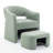 Torrence Upholstered Barrel Chair With Ottoman-549360599