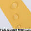 Chaise longue, ensemble de 2 coussins de chaise longue (ensemble de 2) - Jaune / rayé blanc