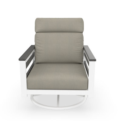 Townsend Metal Outdoor Rocking Chair With Sunbrella Cushion by Birch Lane