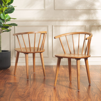 Baek 45cm Solid Spindle Back Arm Chair