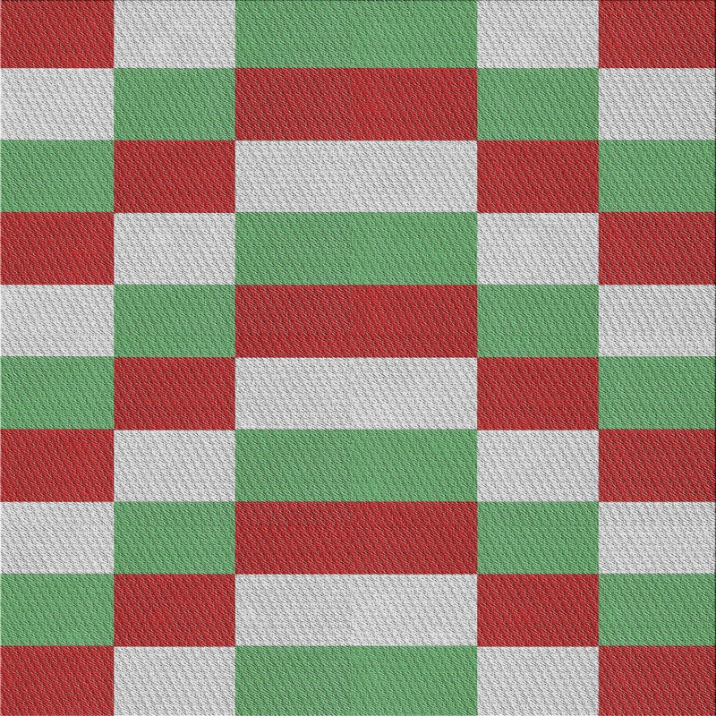 Tapis décoratif vert géométrique Sandridge, Carré 3 pi