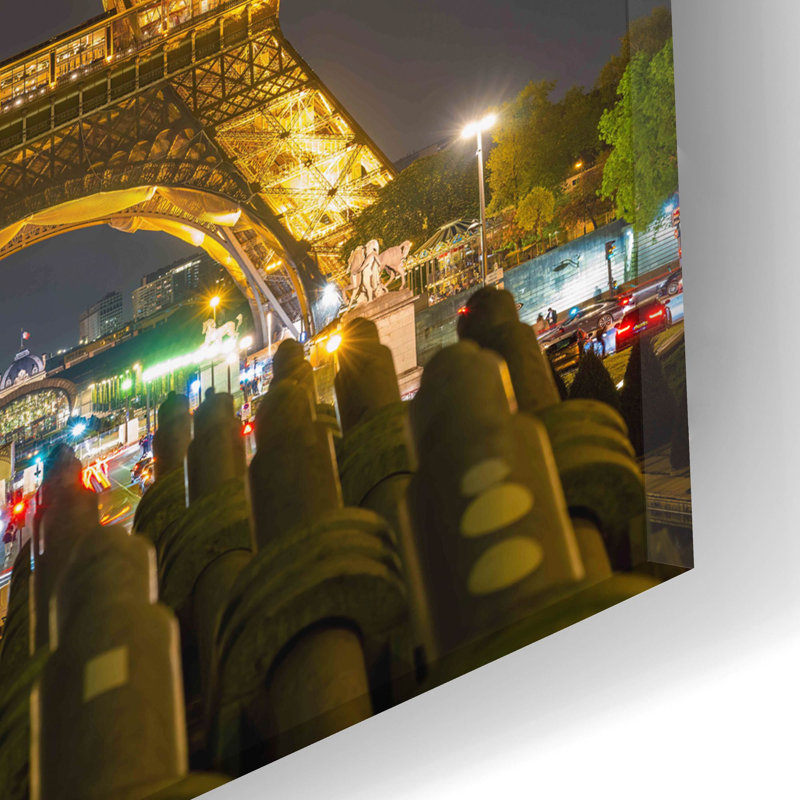 'Paris - Eiffel Tower At Night' by Epic Portfolio Acrylic Glass Wall Art