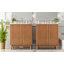 Ensemble de meuble-lavabo 59,8 po avec lavabo en céramique, style américain traditionnel, pieds en bois, structure en panneau de fibres à densité moyenne, portes à fermeture en douceur avec tablette réglable en forme de U, patins en plastique