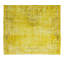 Tapis jaune surteint de 5,6 x 9,7 pi pour décoration de maison et de bureau moderne, tapis turc fait à la main