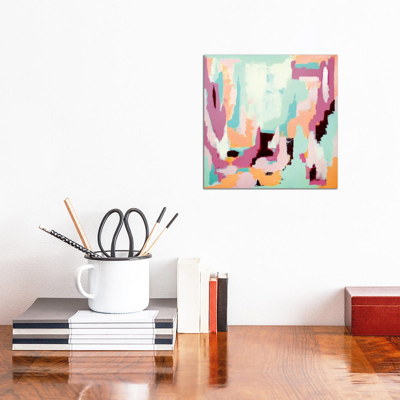 Gelato by Monika Mickute - Wrapped Canvas Painting, 30.48 cm H x 30.48 cm W