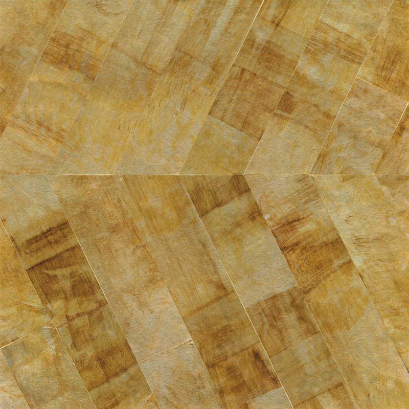 " Gilded Herringbone II " by Chris Paschke, No, 12" H x 12" W  , Wrapped Canvas