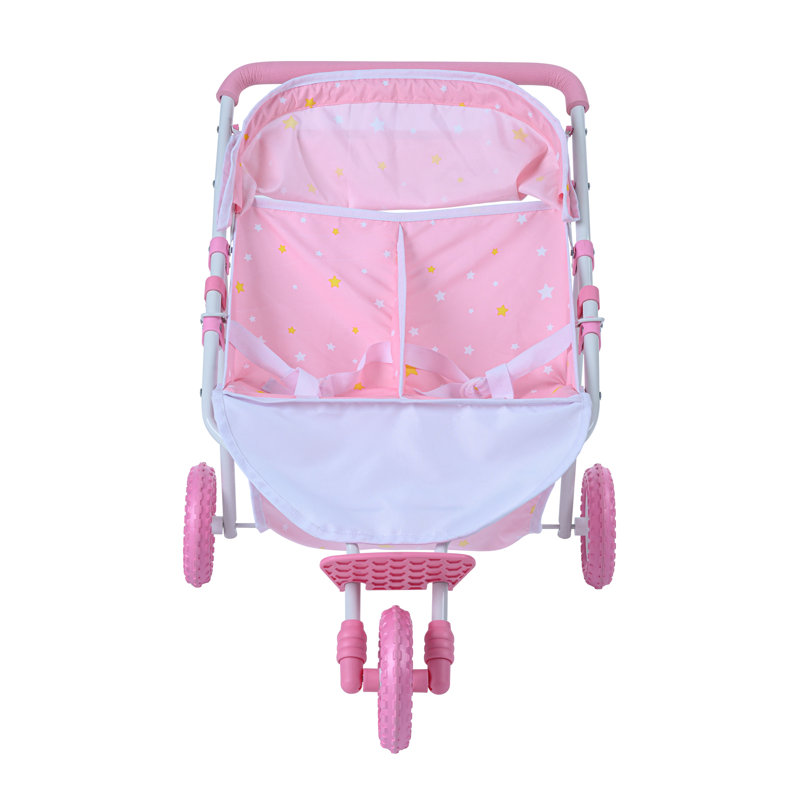  Double Twin Stroller Stars Baby Doll Pram