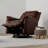 Swivel Glider With Recliner Function With Manual Footrest In Brazil Cognac-806764384