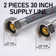 1/2 In. Compression X 1/2 In. Compression X 30 In. Braided Nylon Stainless Steel Faucet Supply Line (2 Pack)