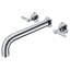 High Flow Rate Extra Long Spout Double Handle Wall Mounted-64613513-92914149