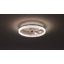 Ventilateur de plafond encastré blanc 24 po avec lumière DEL à intensité variable et télécommande, ventilateur de plafond moderne-808217627