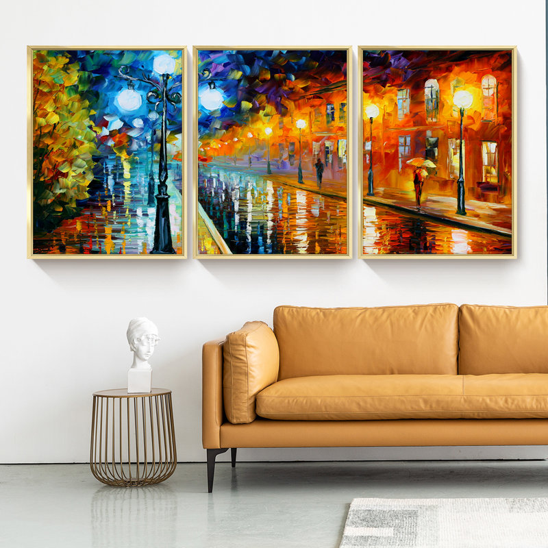 " Modern " 3 - Pieces, 24.6" H  x 48.5" W 