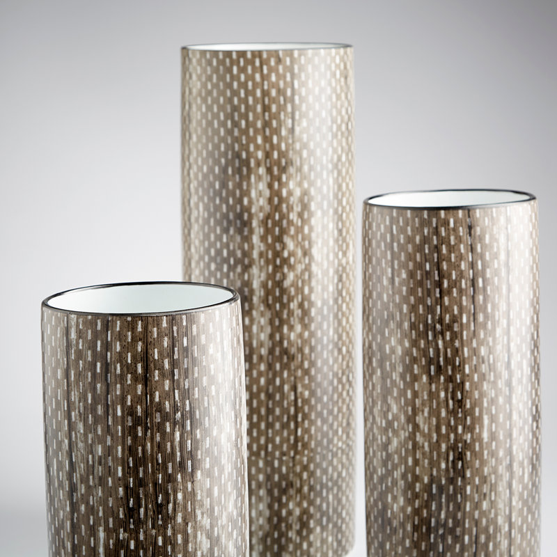 Atacama Ceramic / Porcelain Table Vase, 15.5" H x 6.5" W x 6.5" D