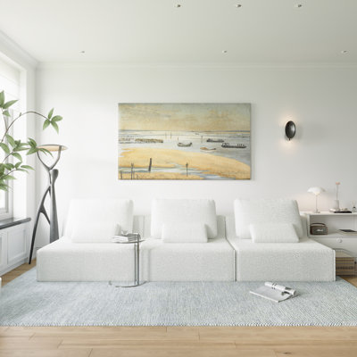 Modular Sectional Sofa, Floor Couch, Foam-Filled Sofa For Living Room