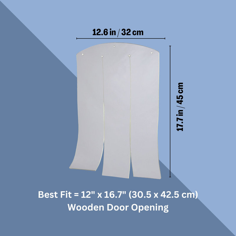 Porte en vinyle pour chien, Grand (H 17,7 po x l 12,6 po x L 0,25 po)