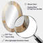 Taumsauk - Miroir mural ovale beige-781834245