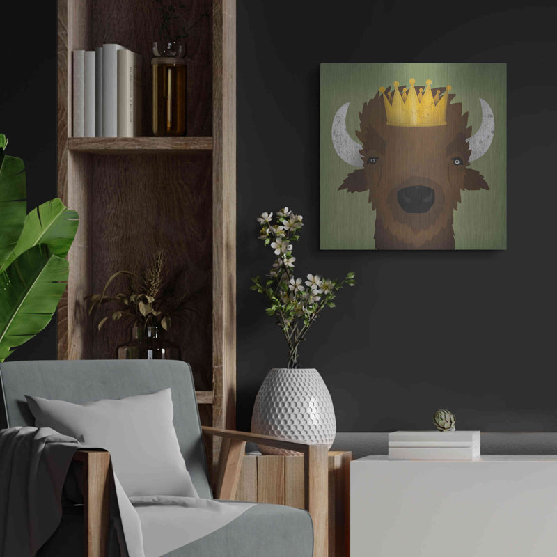 «Buffalo III with Crown» par Ryan Fowler, H 24 po x l 24 po