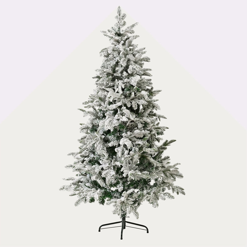 Arbre de Noël artificiel enneigé 6 pi, arbre de Noël enneigé enneigé