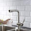 Robinet de cuisine à poignée simple en nickel brossé ALPHAUCET-117791855
