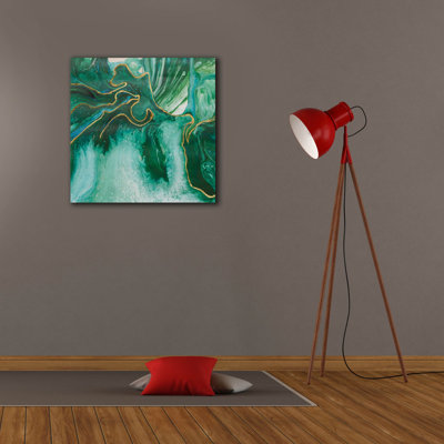  «Embellished Amazonian 2» par Alicia Ludwig, art mural sur toile, 26 po x 26 po