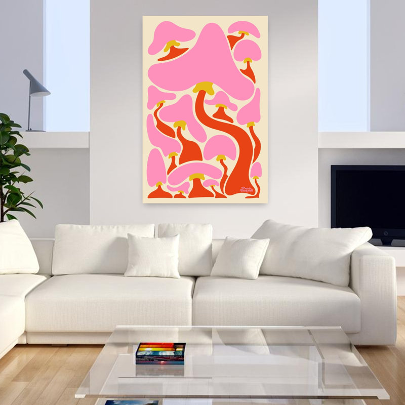Art contemporain, art abstrait rétro, H 48 po x l 32 po