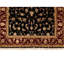 Tapis marron / noir oriental en laine noué à la main 4 pi 2 po x 6 pi 2 po Oriental