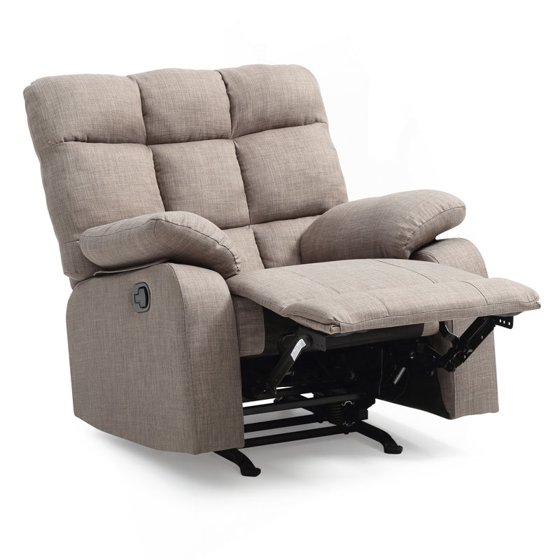 Fauteuil inclinable contemporain gris, Gris