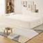 Canapé-lit moderne au sol pour lit simple, canapé-lit pliant en tissu avec matelas de 15 po et 2 coussins, canapé convertible à 2 places pour le salon, la chambre d'amis, aucun assemblage requis-1269622276