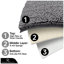 2 Piece Set Rectangle/U-shaped Bath Mat-19840751