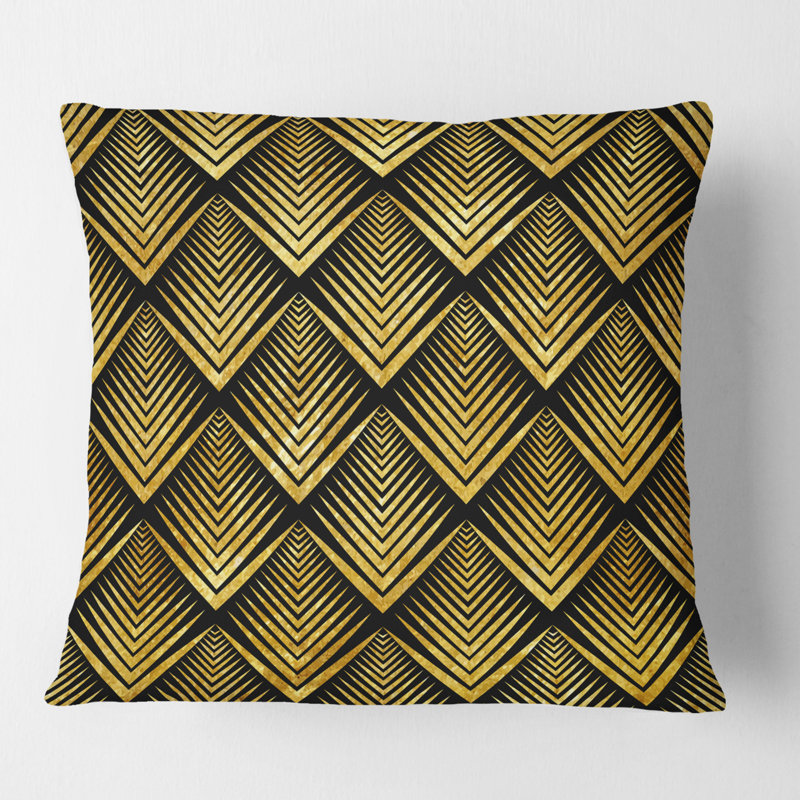 Coussin Art Deco, 18 po x 18 po