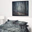 « dense », reproduction de photo sur toile tendue, "densed gray automne forest"-26669543