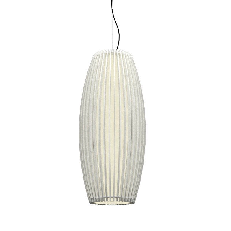 Stecche Di Legno 1 - Light Pendant, 27.56" H x 12.2" W x 12.2" D, Organic White