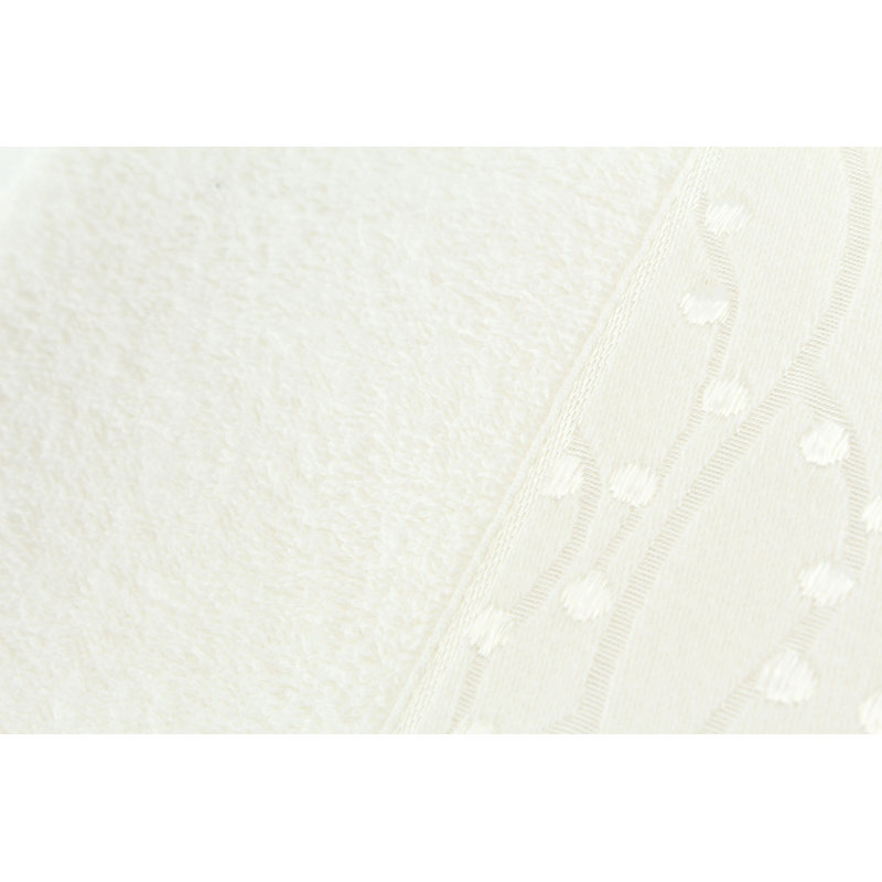 Ensemble de serviettes 100% coton 2 pièces Leupp, Écru