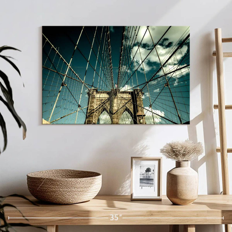 Lilie Brooklyn Bridge Steel Cables, 30" H x 45" W