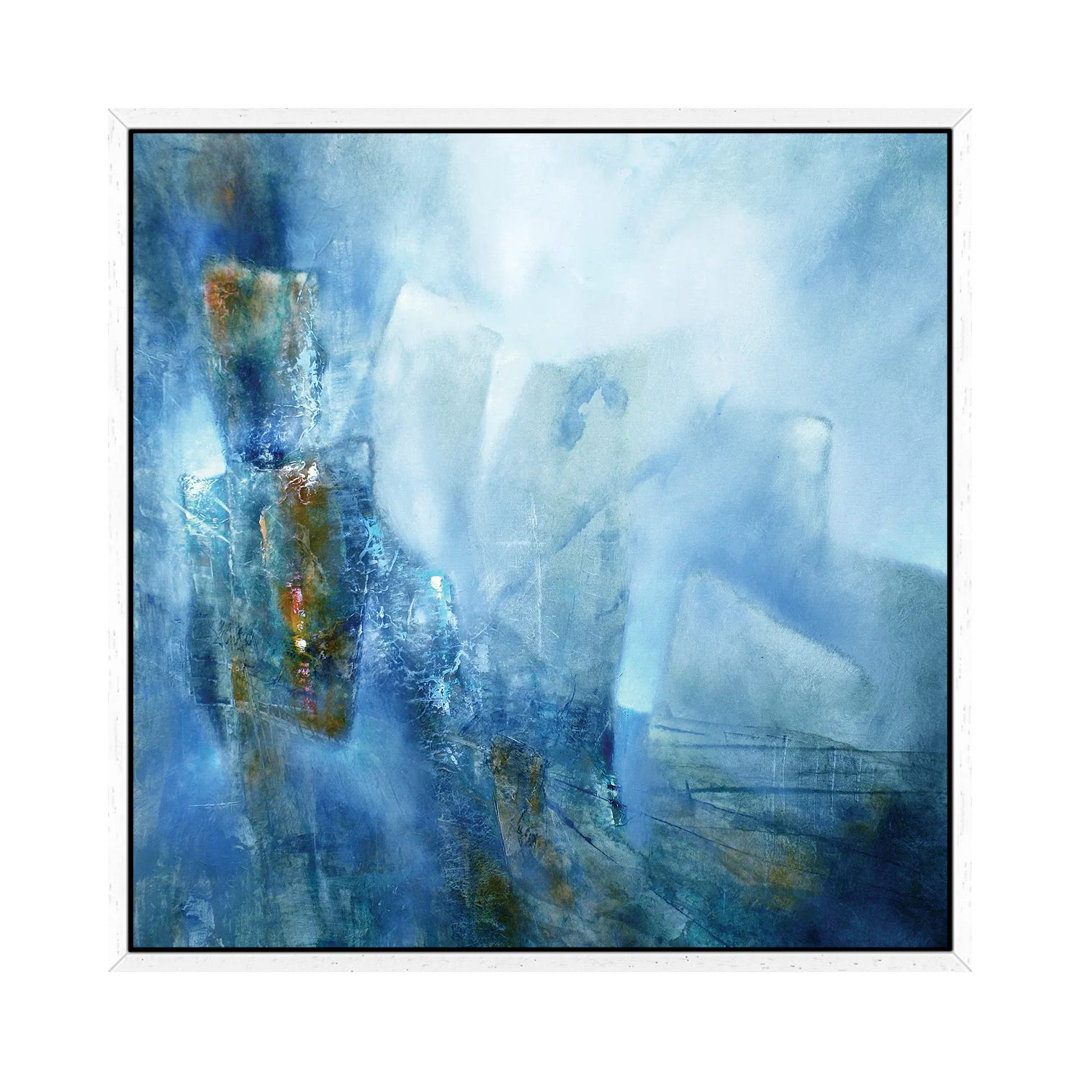 Dialog in Blau von Annette Schmucker - Galerie-verpackte Leinwand Giclée auf Leinwand