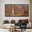 «Rustic Forest Landscape With Autumn Birch Trees», impression murale sur toile encadrée-132936764-132936766